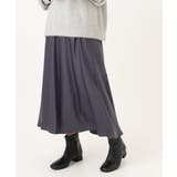 【大きいサイズ】サテンバックフレアスカート | eur3 | 詳細画像2 