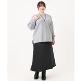 【大きいサイズ】サテンバックフレアスカート | eur3 | 詳細画像28 