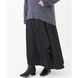 ブラック(94) | 【大きいサイズ】ラッフルスカート | eur3