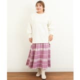 【大きいサイズ】アクリルジャガードチェック柄スカート | eur3 | 詳細画像10 