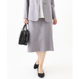 グレー(92) | 【大きいサイズ/セットアップ対応】リネンライクタイトスカート | eur3
