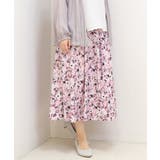【大きいサイズ】【ロンシャン オールドコレクション】フラワープリントスカート | eur3 | 詳細画像2