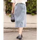 【大きいサイズ/接触冷感】さらさらストレッチタイトスカート | eur3 | 詳細画像1 