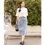 【大きいサイズ/接触冷感】さらさらストレッチタイトスカート | eur3 | 詳細画像3 