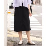ブラック(94) | 【大きいサイズ/接触冷感】さらさらストレッチタイトスカート | eur3