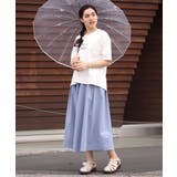 【大きいサイズ/a.v.v×eur3】撥水タックフレアスカート | eur3 | 詳細画像4 