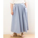 【大きいサイズ/a.v.v×eur3】撥水タックフレアスカート | eur3 | 詳細画像9 