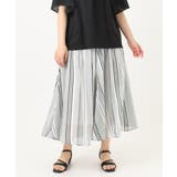 ブラック(94) | 【大きいサイズ】コットンボイルサマースカート | eur3