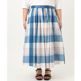【大きいサイズ/a.v.v×eur3】ビックチェックタフタスカート | eur3 | 詳細画像14 