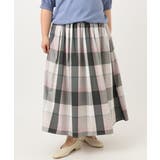 【大きいサイズ/a.v.v×eur3】ビックチェックタフタスカート | eur3 | 詳細画像6 