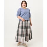 【大きいサイズ/a.v.v×eur3】ビックチェックタフタスカート | eur3 | 詳細画像9 