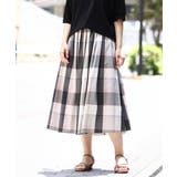 ピンク(03) | 【大きいサイズ/a.v.v×eur3】ビックチェックタフタスカート | eur3