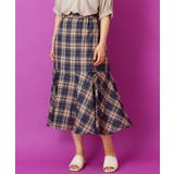 【大きいサイズ/a.v.v×eur3】チェック柄マーメイドスカート | eur3 | 詳細画像2