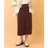 【大きいサイズ】カットジョーゼットタイトスカート | eur3 | 詳細画像1 