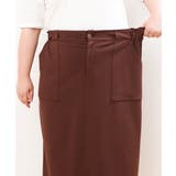 【大きいサイズ】カットジョーゼットタイトスカート | eur3 | 詳細画像16 