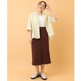 【大きいサイズ】カットジョーゼットタイトスカート | eur3 | 詳細画像3 