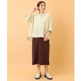 【大きいサイズ】カットジョーゼットタイトスカート | eur3 | 詳細画像5 