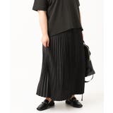 ブラック(94) | 【大きいサイズ】プリーツスカート | eur3