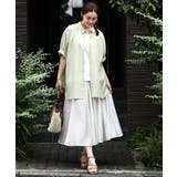 【大きいサイズ/a.v.v×eur3】シアーシャイニースカート | eur3 | 詳細画像7 