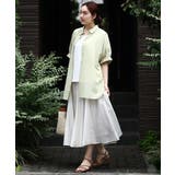 【大きいサイズ/a.v.v×eur3】シアーシャイニースカート | eur3 | 詳細画像8 