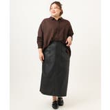 【大きいサイズ】フェイクレザータイトスカート | eur3 | 詳細画像16 