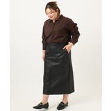 【大きいサイズ】フェイクレザータイトスカート | eur3 | 詳細画像18 