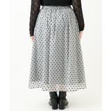 【大きいサイズ】フロッキードットシアースカート | eur3 | 詳細画像10 