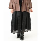 【大きいサイズ】フロッキードットシアースカート | eur3 | 詳細画像22 