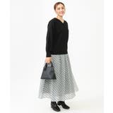 【大きいサイズ】フロッキードットシアースカート | eur3 | 詳細画像3 