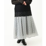 【大きいサイズ】フロッキードットシアースカート | eur3 | 詳細画像6 