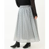 【大きいサイズ】フロッキードットシアースカート | eur3 | 詳細画像7 