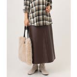 【大きいサイズ】フェイクレザースカート | eur3 | 詳細画像1 