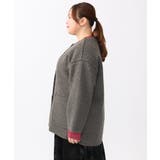 【大きいサイズ】ループブークレリバーシブルコート | eur3 | 詳細画像12 