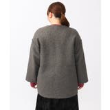 【大きいサイズ】ループブークレリバーシブルコート | eur3 | 詳細画像13 