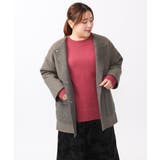 【大きいサイズ】ループブークレリバーシブルコート | eur3 | 詳細画像25 