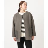 【大きいサイズ】ループブークレリバーシブルコート | eur3 | 詳細画像8 