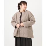 【大きいサイズ】ブークレノーカラージャケット | eur3 | 詳細画像21