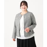 ノーカラーツイードジャケット | eur3 | 詳細画像15