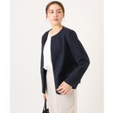 【大きいサイズ】ノーカラーツイードジャケット | eur3 | 詳細画像11 