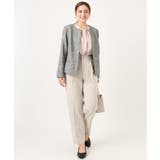 【大きいサイズ】ノーカラーツイードジャケット | eur3 | 詳細画像20 