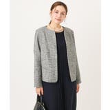 【大きいサイズ】ノーカラーツイードジャケット | eur3 | 詳細画像23 