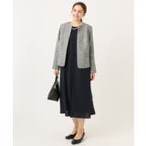 【大きいサイズ】ノーカラーツイードジャケット | eur3 | 詳細画像26 