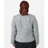 【大きいサイズ】ノーカラーツイードジャケット | eur3 | 詳細画像35 