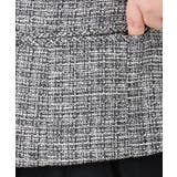 【大きいサイズ】ノーカラーツイードジャケット | eur3 | 詳細画像38 