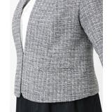 【大きいサイズ】ノーカラーツイードジャケット | eur3 | 詳細画像39 