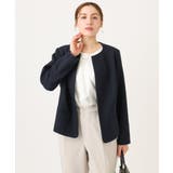 【大きいサイズ】ノーカラーツイードジャケット | eur3 | 詳細画像9 