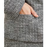 【大きいサイズ/19号まであり】ストレッチツイードノーカラージャケット | eur3 | 詳細画像22