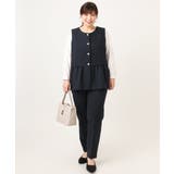 【大きいサイズ】ツイードペプラムジレ | eur3 | 詳細画像11 