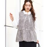 【大きいサイズ】ツイードペプラムジレ | eur3 | 詳細画像16 