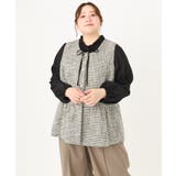 【大きいサイズ】ツイードペプラムジレ | eur3 | 詳細画像20 